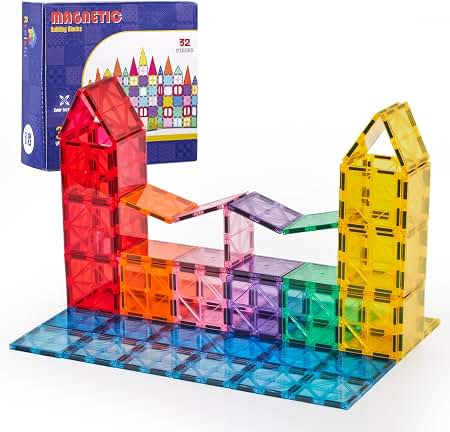 MAGNA-TILES Rail Racers Construction Toy Set 33pc