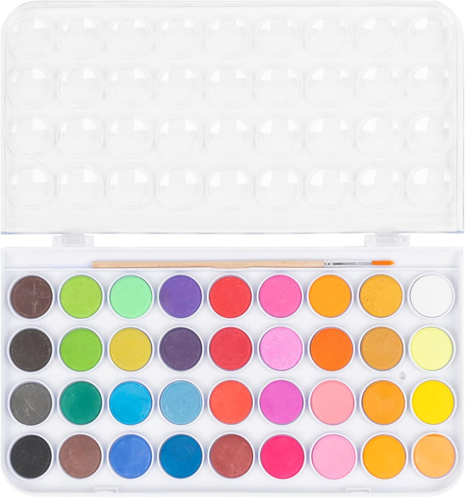 Brea Reese Essential Watercolor Paint Set 36 Colors 1 Brush