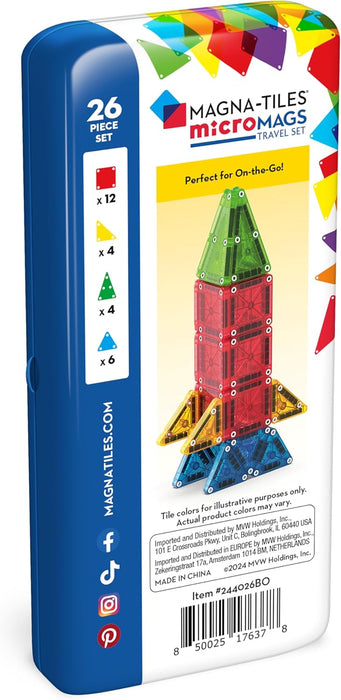 Mini Magna Tiles: Travel Set 26 pieces