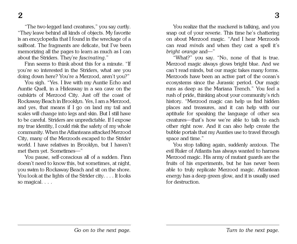 Brooklyn Mermaid - CHOOSE YOUR OWN ADVENTURE