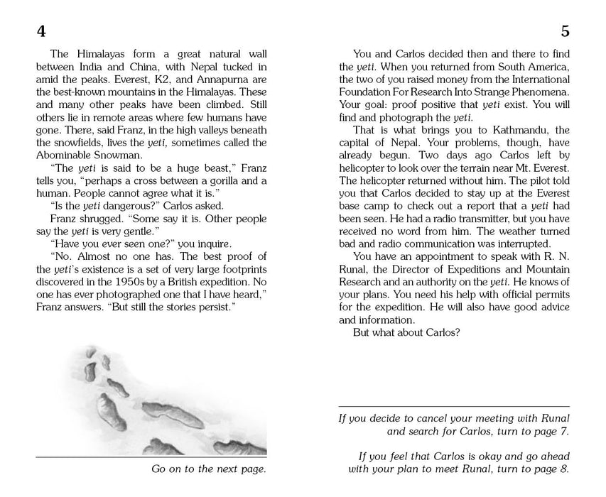 The Abominable Snowman - CHOOSE YOUR OWN ADVENTURE