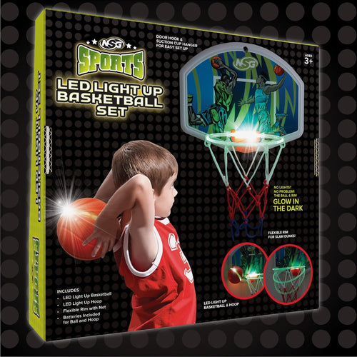 LED Light Up Basketball Set