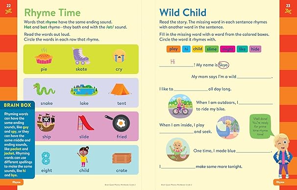 Brain Quest Grade 2 Phonics Workbook