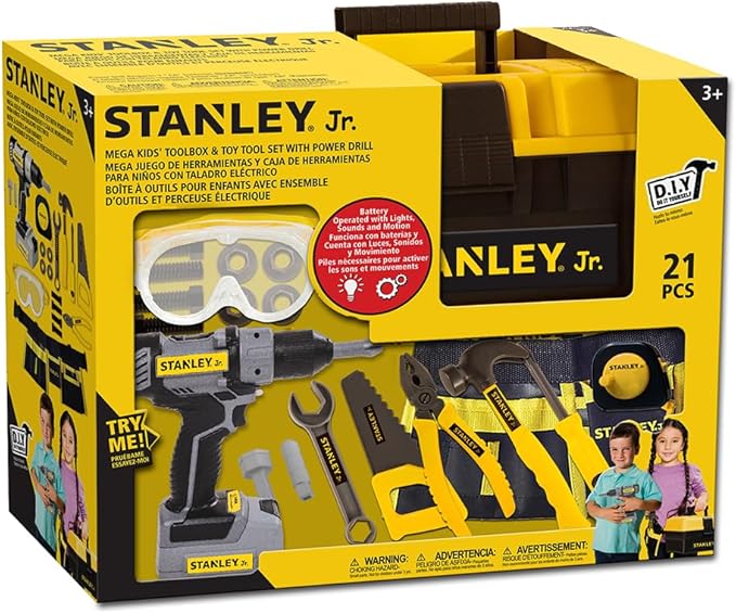 Stanley Jr - 21 Piece Toolset - Battery Operated