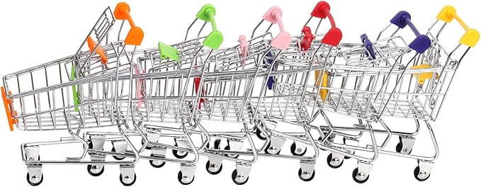 Mini Shopping Cart- Tiny Grocery Cart
