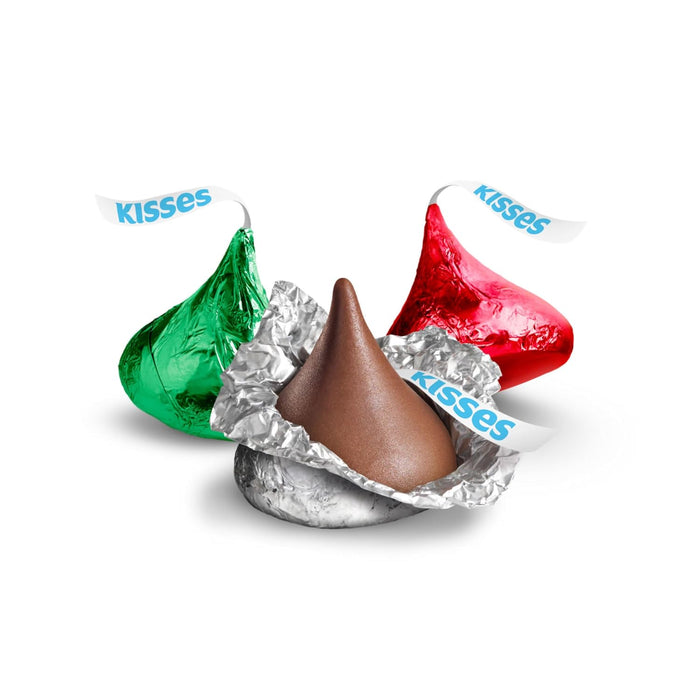 HERSHEY'S KISSES Chocolate Filled Candy Cane Christmas Candy 2.24oz