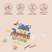 SPEEDY MONKEY Magnetic Alphabet Fishing Game Wooden Educational Toy
