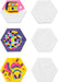 Brea Reese Vivid Retro 70s Paint-by-Number Kit 3 Hexagon Canvases