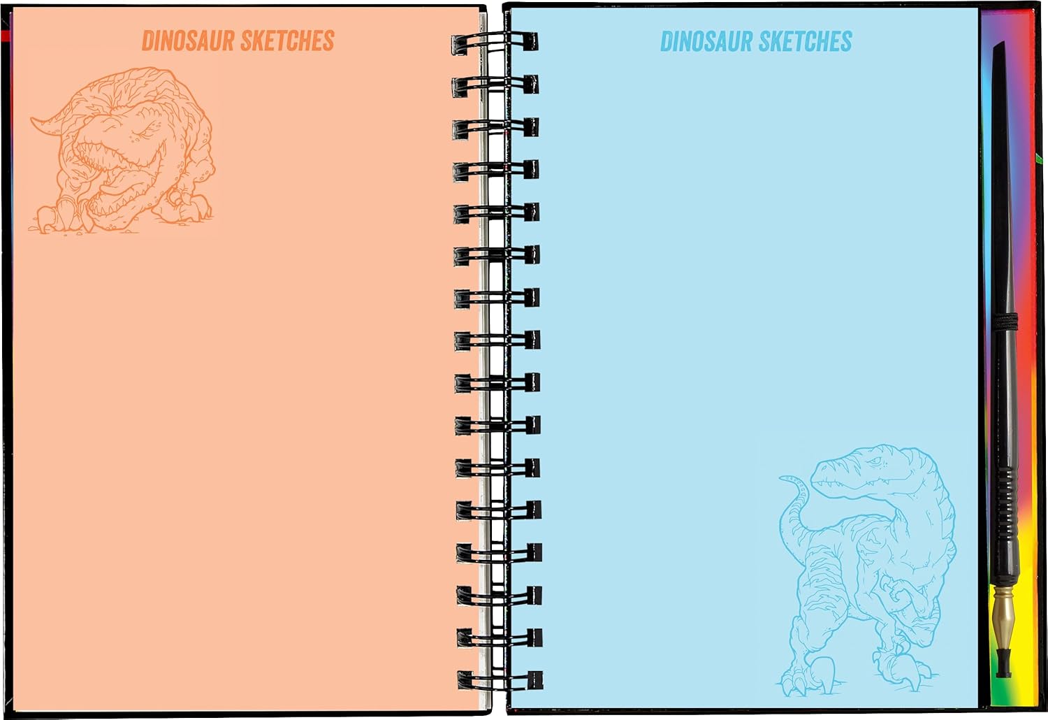Extreme Dinosaurs Scratch and Sketch Book
