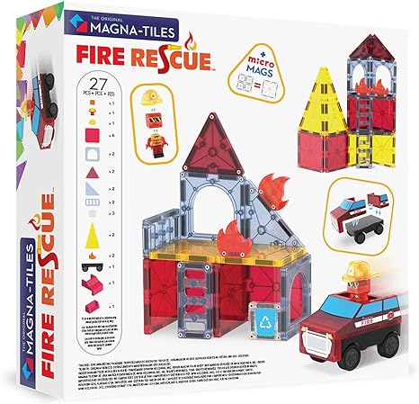 Magna Tiles Fire Rescue Building Set