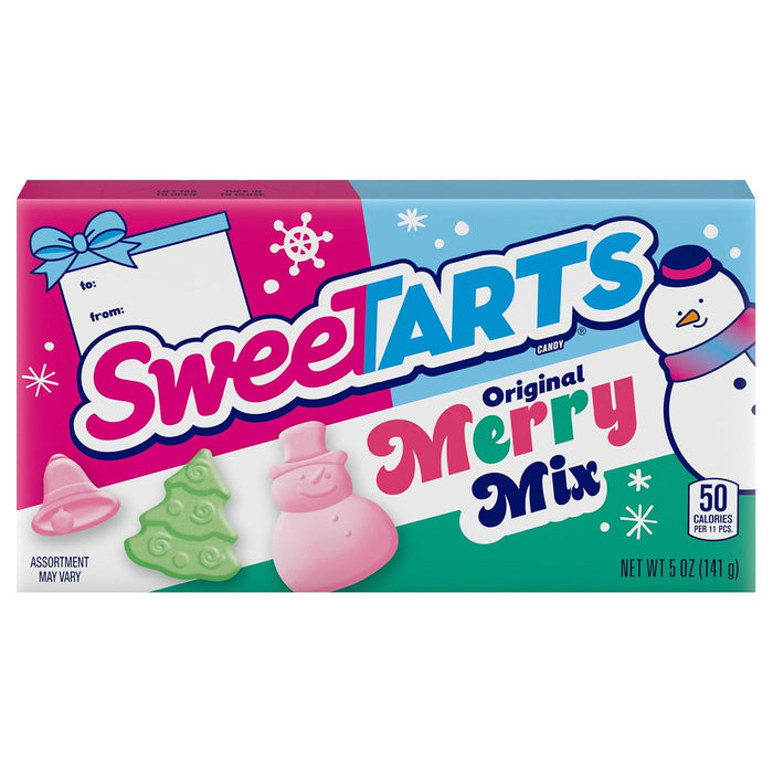 SweeTARTS Merry Mix Holiday Candy Theater Box 5oz