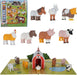 Popular Playthings Magnetic Animal Toy Set 7-Piece with Playmat