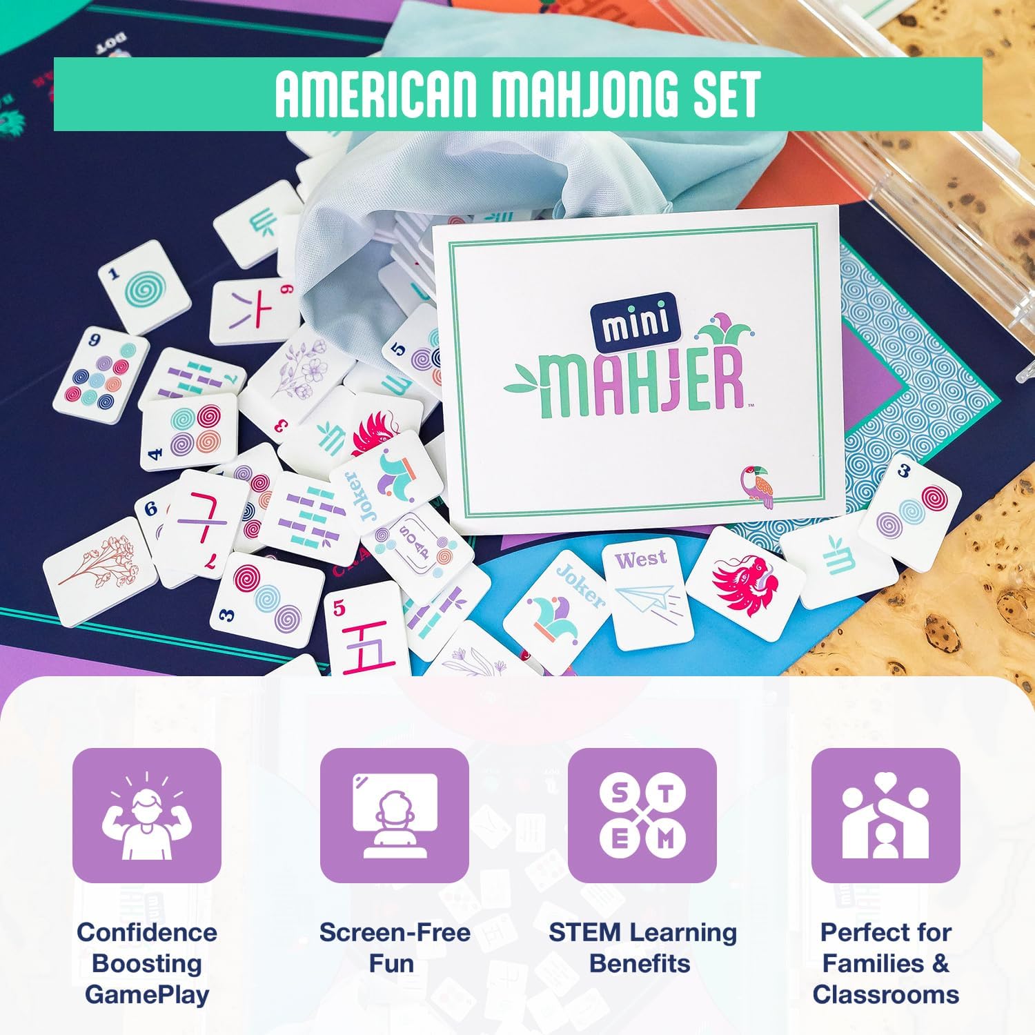 Mini Mahjer American Mahjong Game Set
