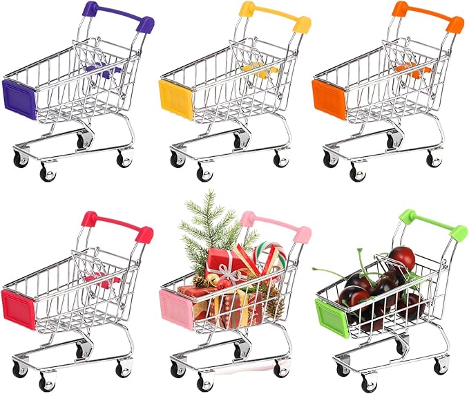 Mini Shopping Cart- Tiny Grocery Cart