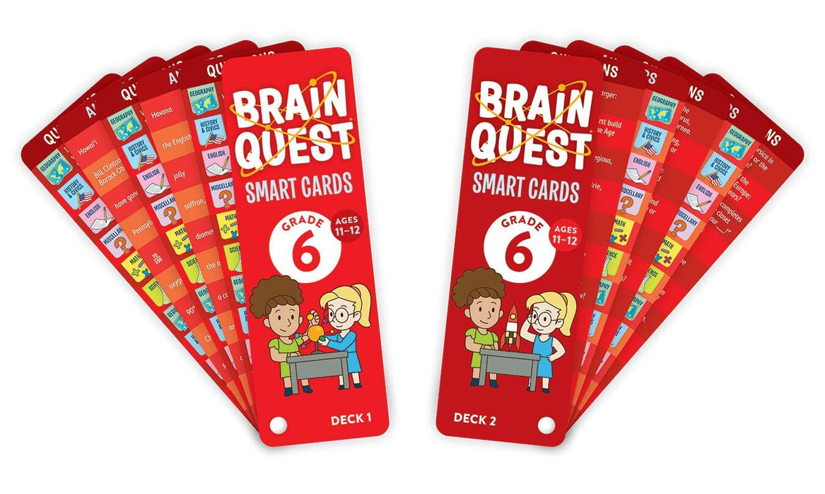 Brain Quest Cards Grade 6
