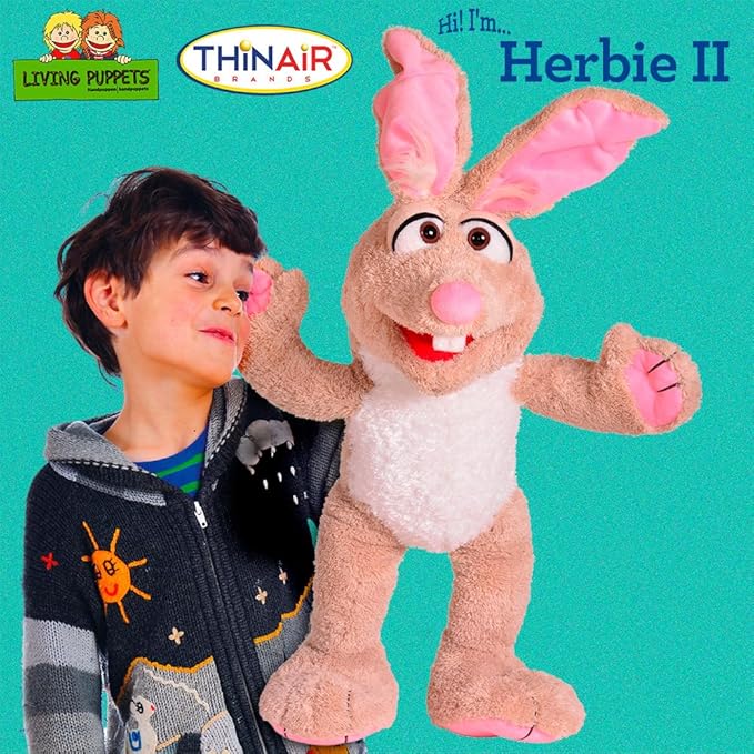 Living Puppets: Brown Horse "Herbie"  - 14" Plush Hand Puppet