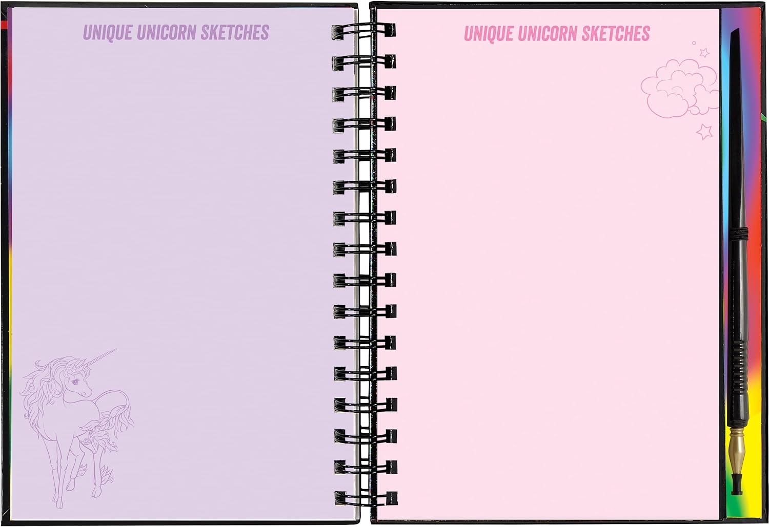 Peter Pauper Press Extreme! Scratch & Sketch Unicorns Activity Book