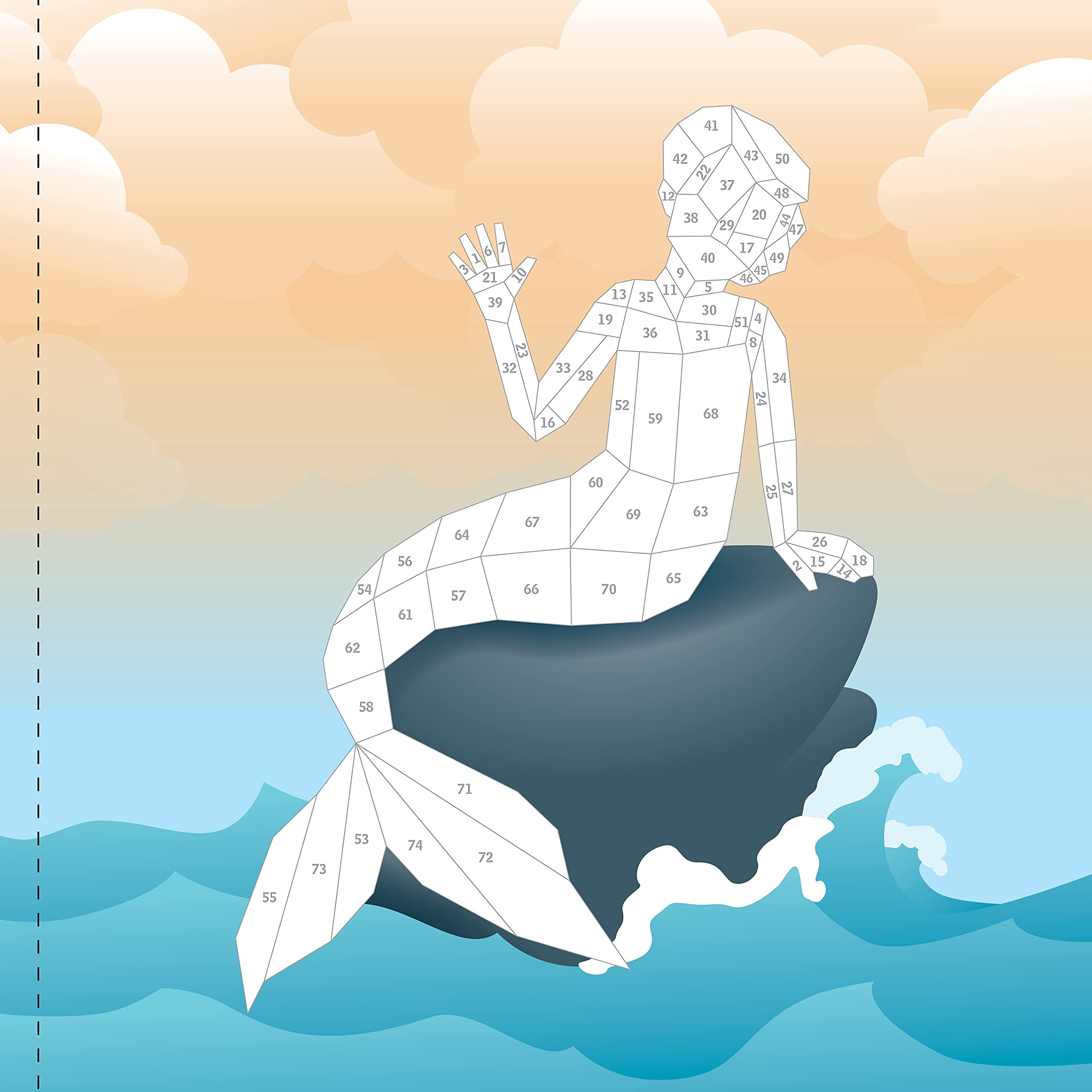Mermaids Paint by Sticker