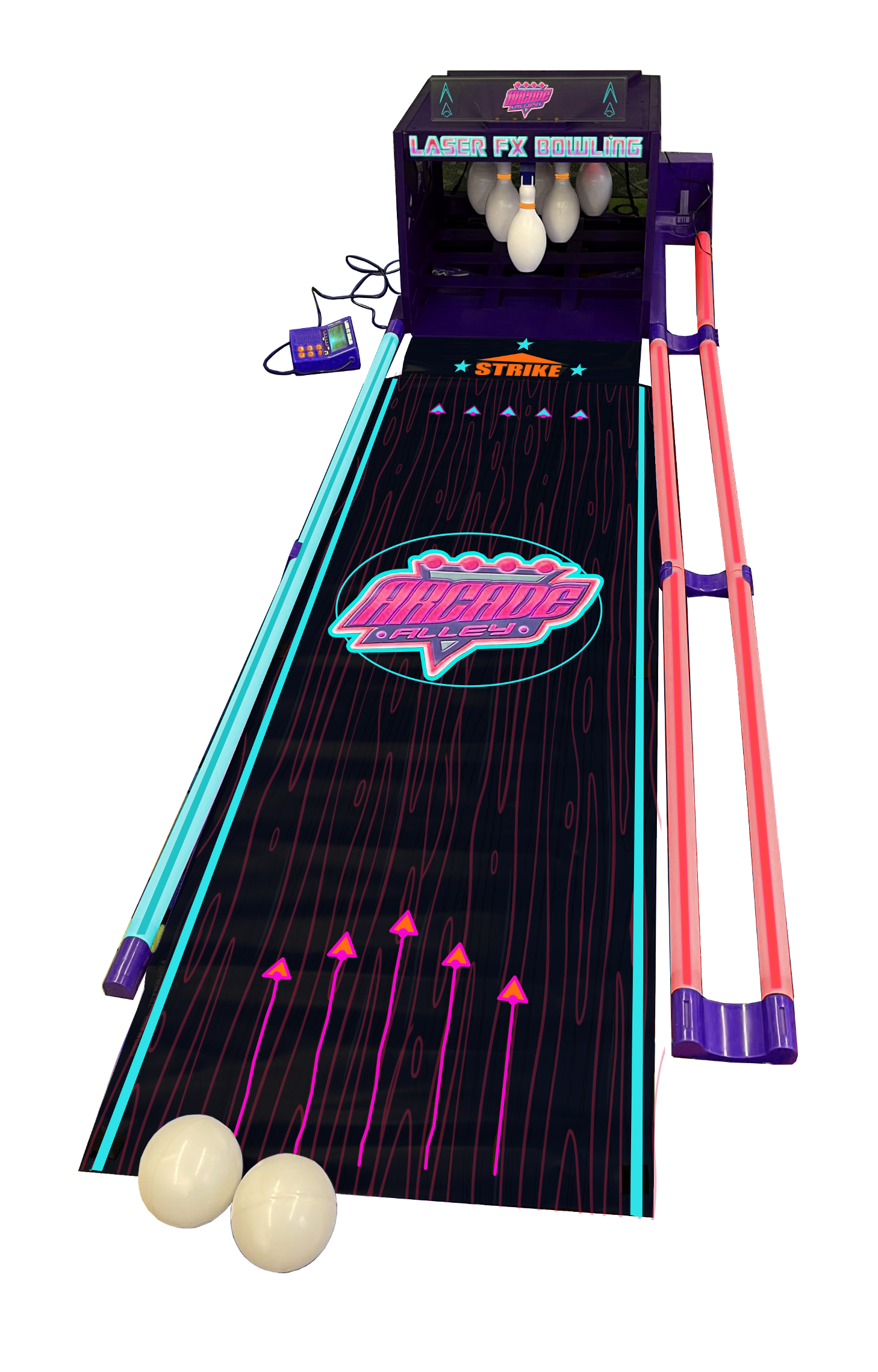 Arcade Alley Laser Bowlercade: Retro Home Electronic Bowling Game for Family Fun