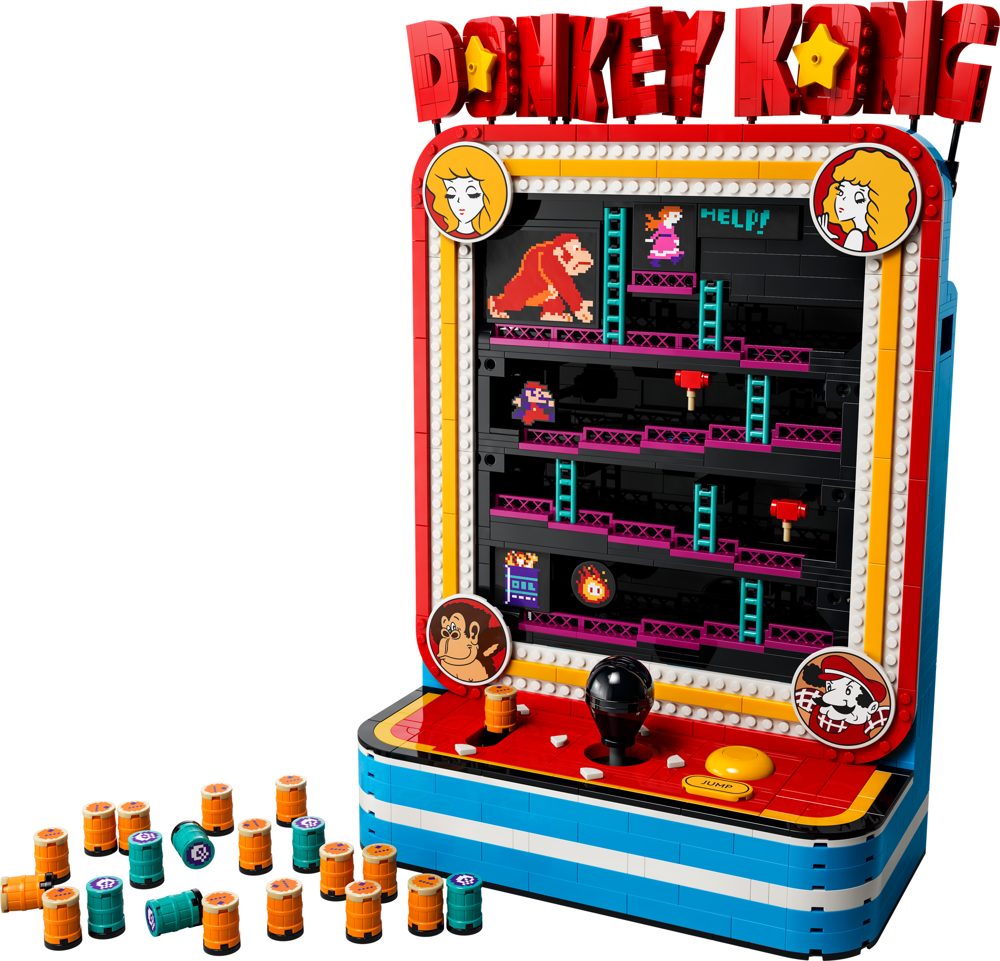 LEGO Super Mario Donkey Kong Arcade Building Kit 1371 Pieces