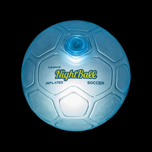 LED Nightball Inflated Soccer Ball  Avail in Blue or Green
