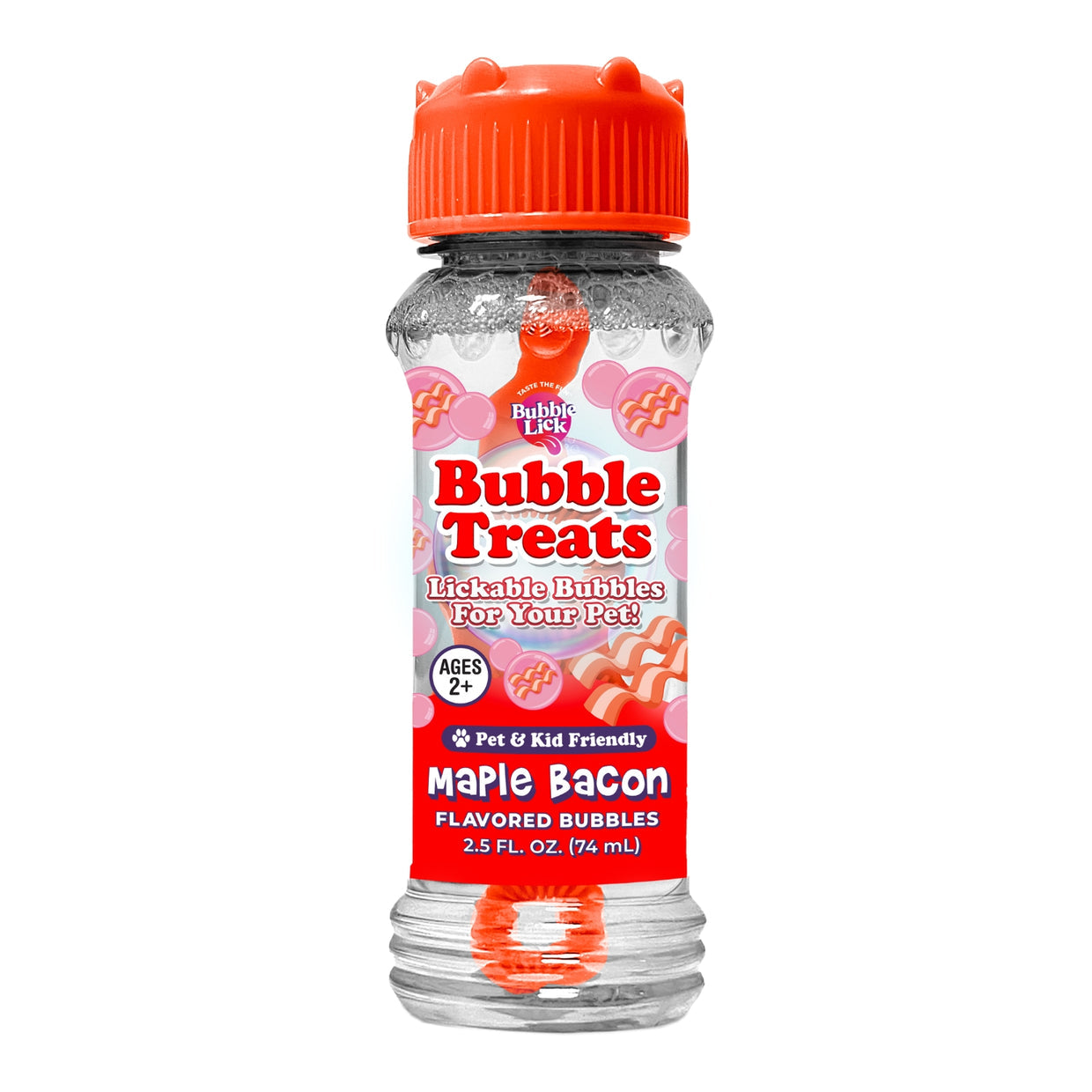BubbleLick Maple Bacon Flavored Bubbles for Dogs and Kids