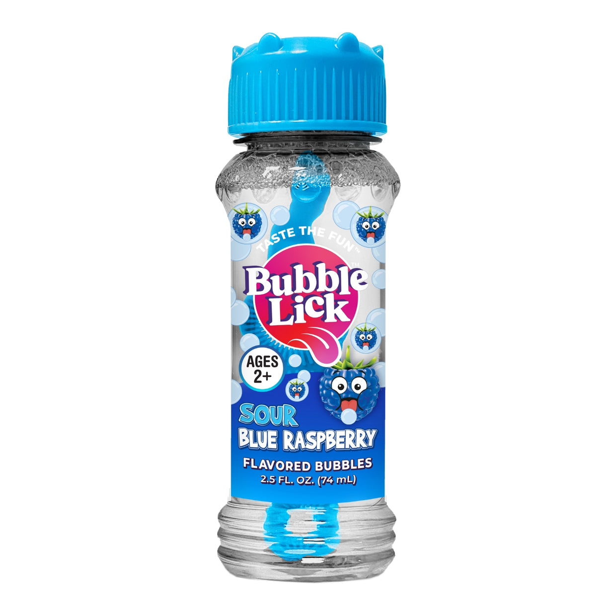 BubbleLick Sour Blue Raspberry Flavored Bubbles