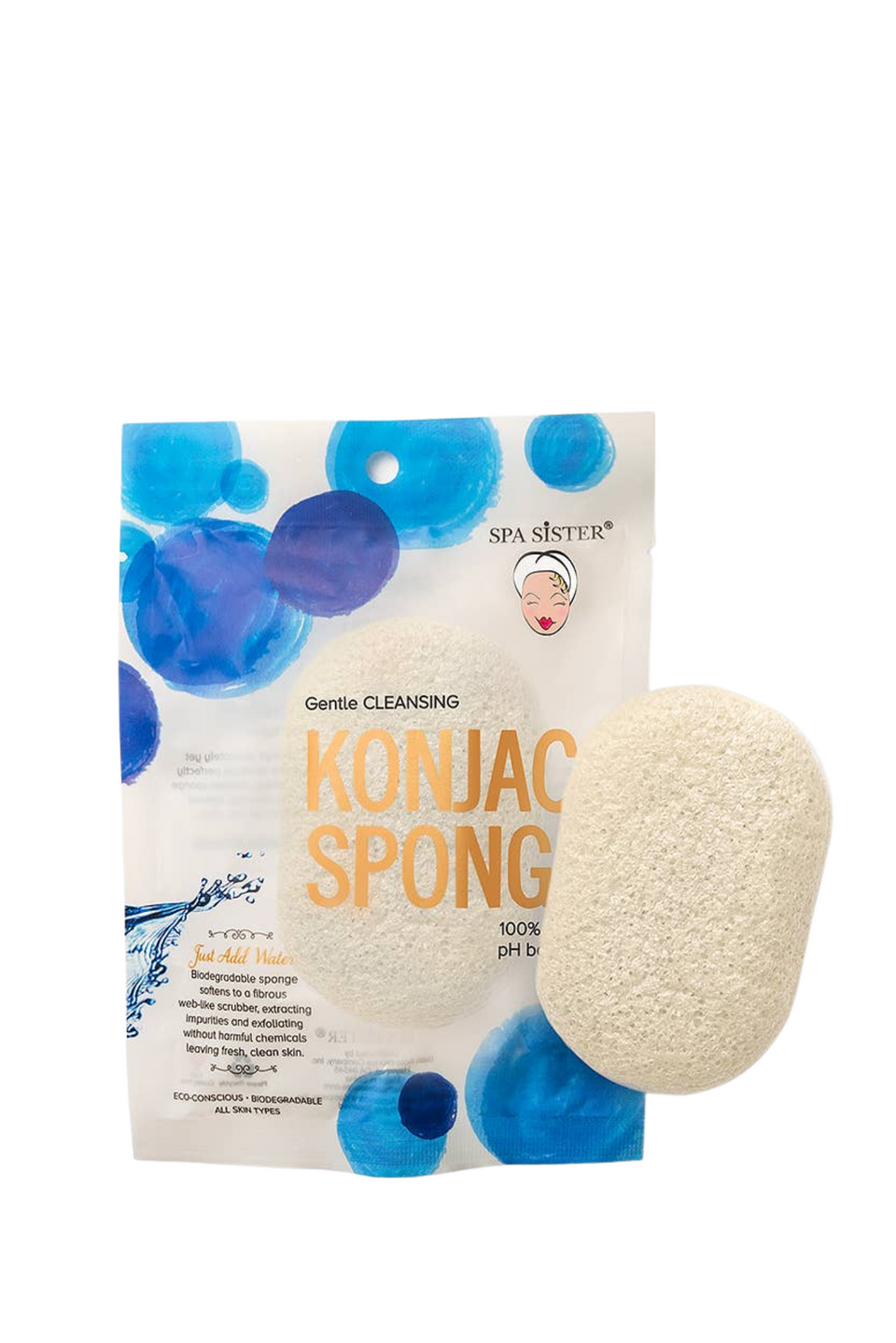 Spa Sister Konjac Sponge, Detoxifying Charcoal