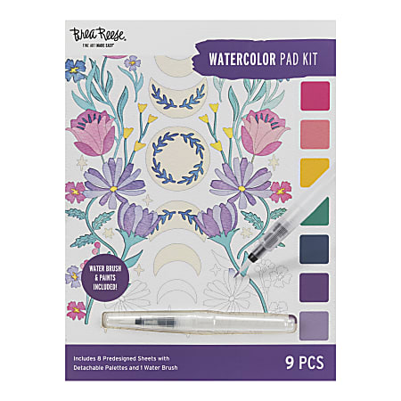 Brea Reese Celestial Watercolor Pad Kit 9 Piece Set