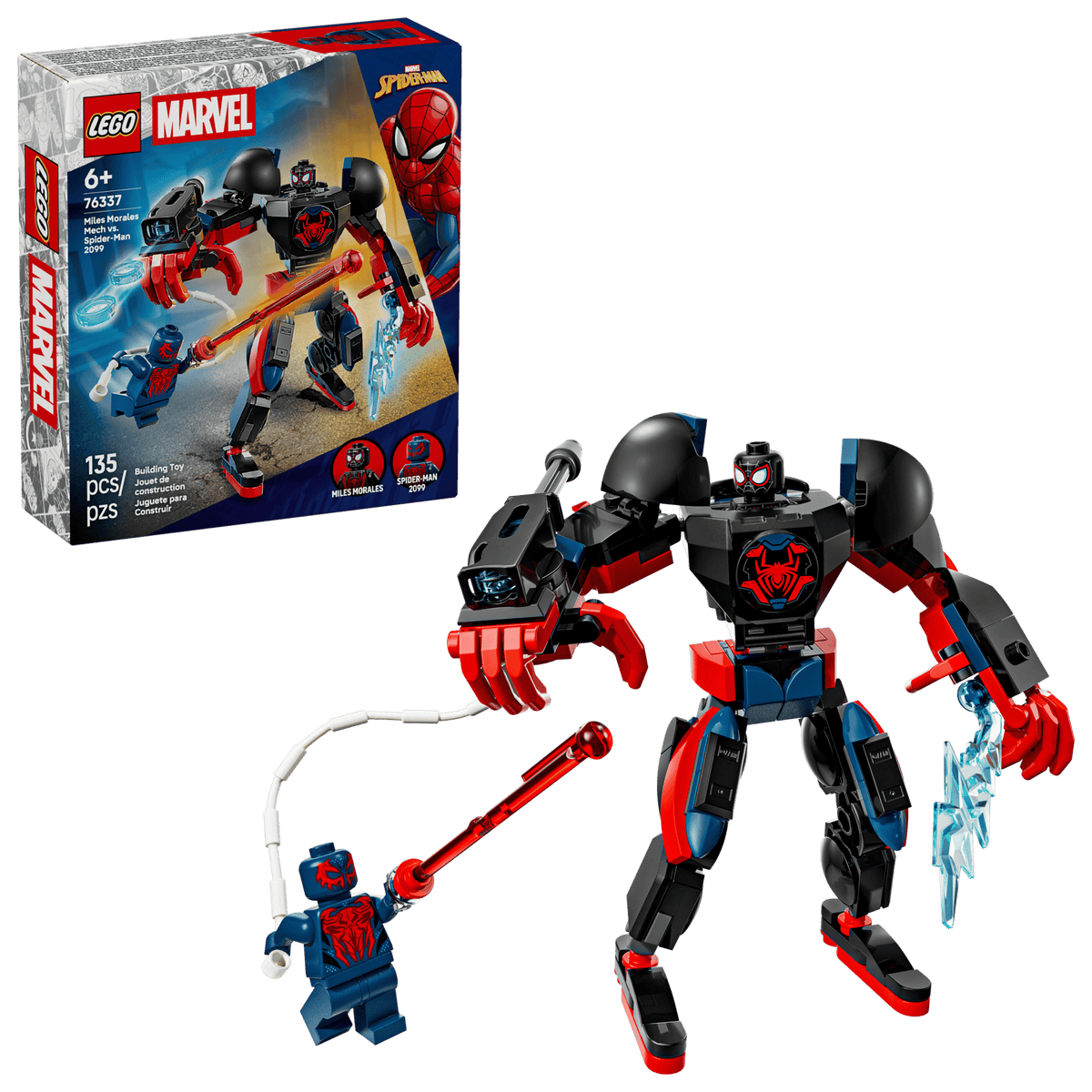 Lego Miles Morales Mech vs. Spider-Man 2099