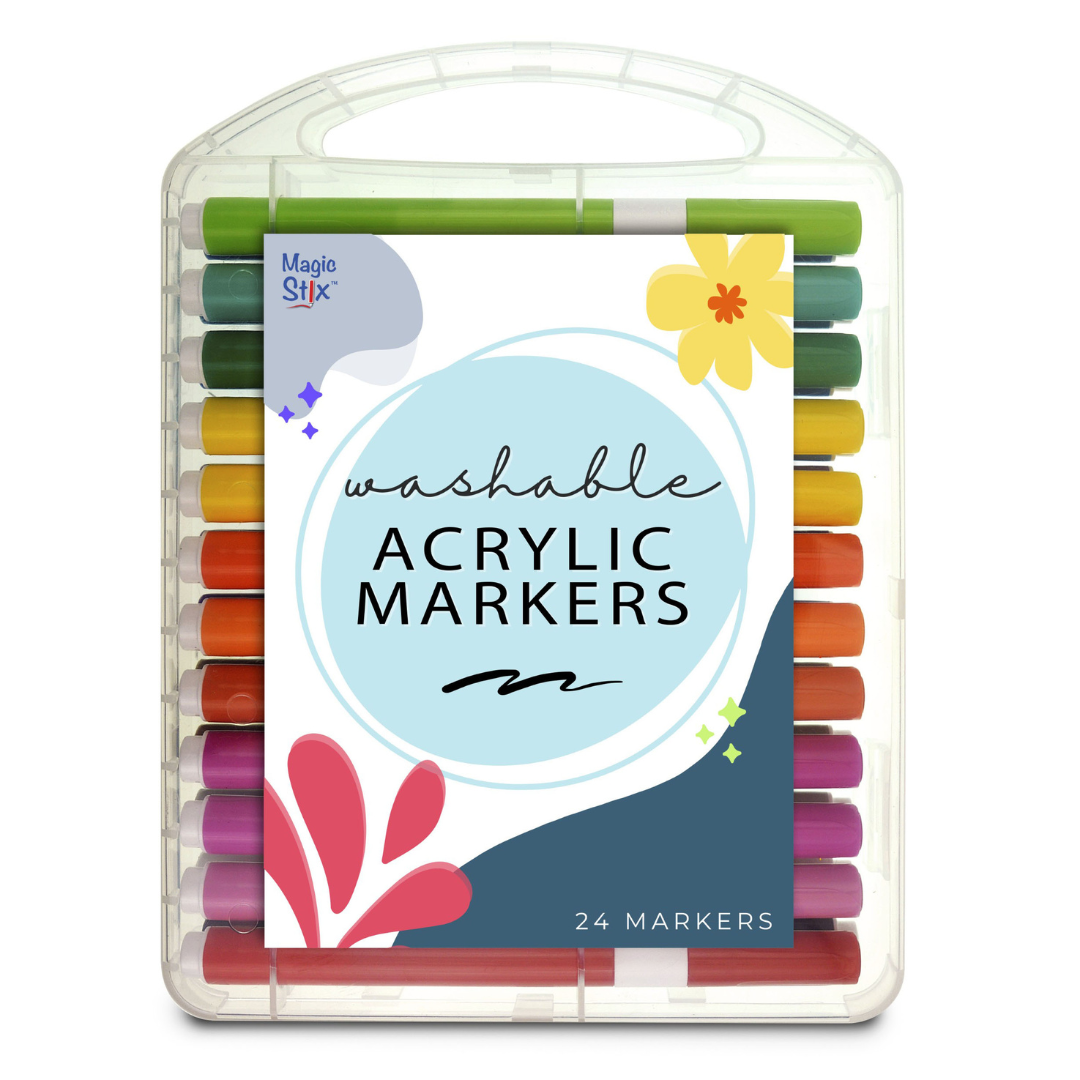 The Pencil Grip Magic Stix Washable Acrylic 24-Pack Markers