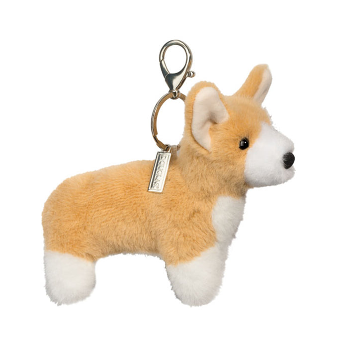 Douglas Corgi Plush Bag Charm Soft Toy Keychain 6-Inch