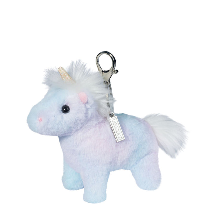 Douglas Toys Rainbow Unicorn Bag Charm Plush Accessory