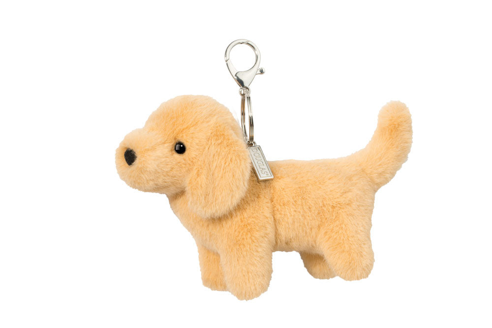 Douglas Toys Golden Retriever Bag Charm Plush Accessory
