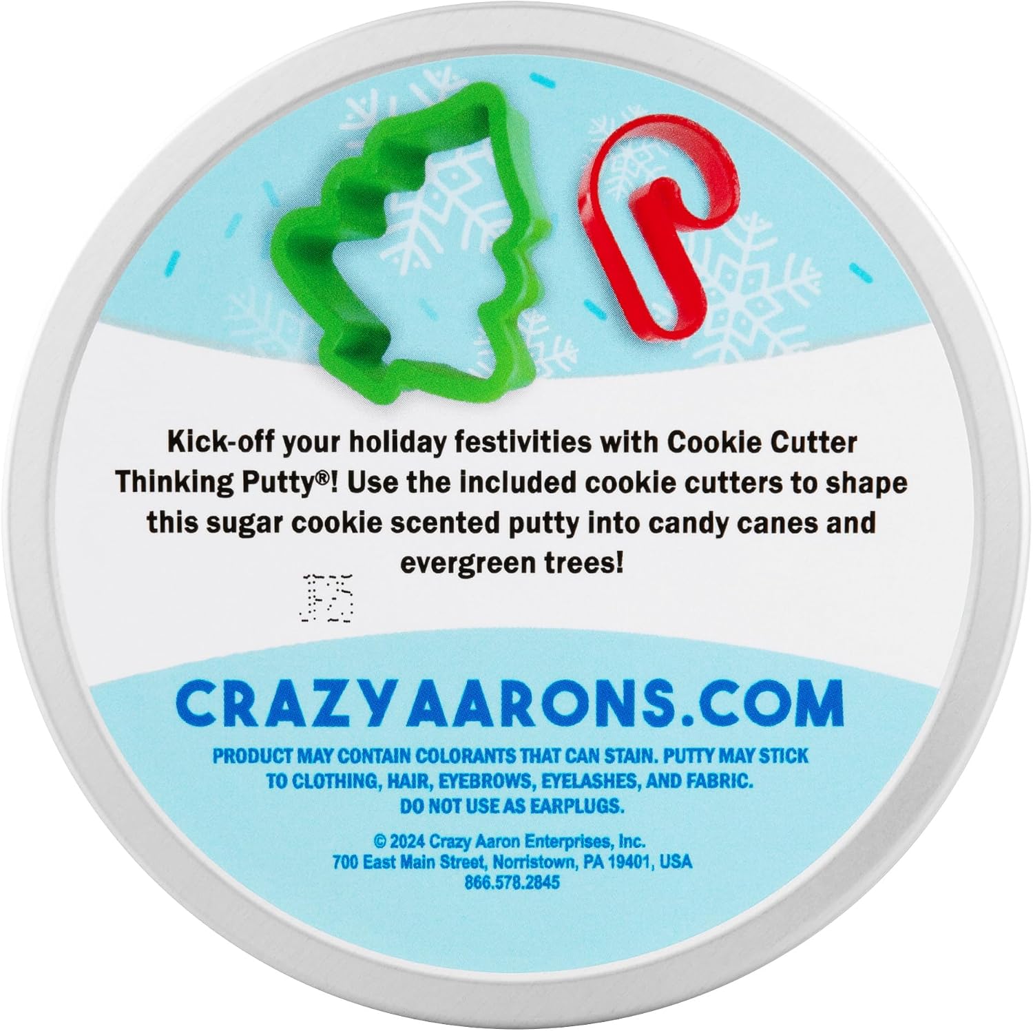 Crazy Aaron's Cookie Cutter Thinking Putty Scented 4-inch Tin
