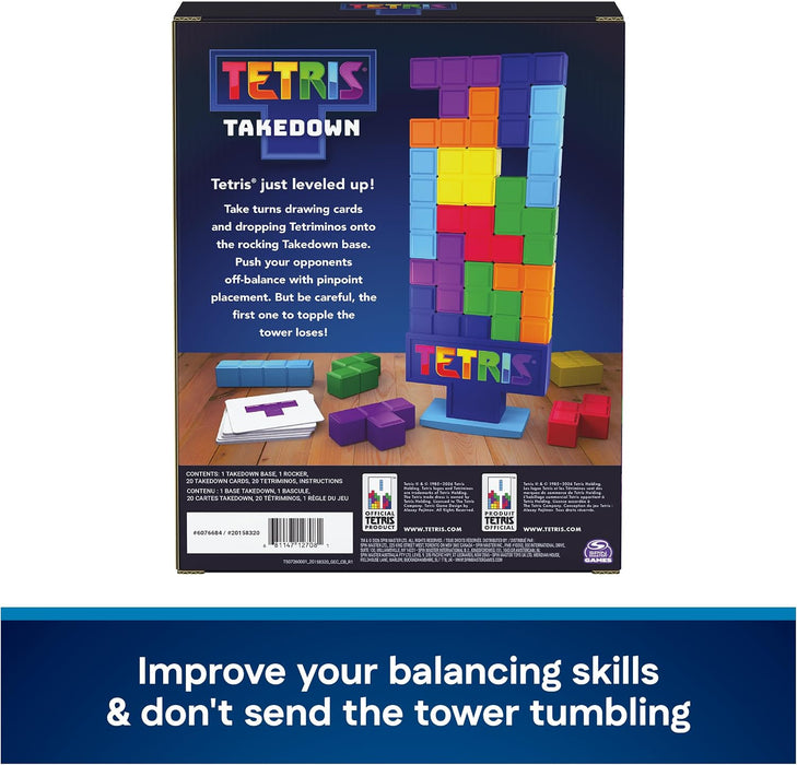 Spin Master Games Tetris Takedown Competitive Block-Balancing Family Game