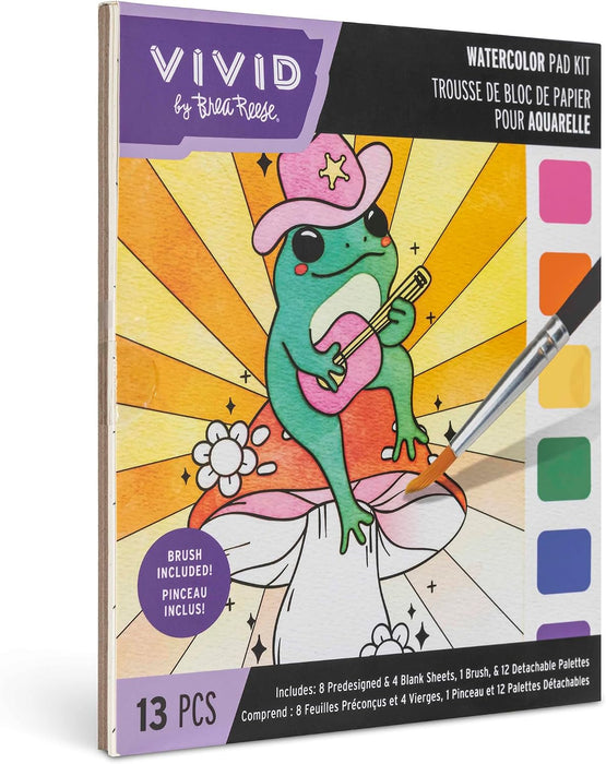 Vivid by Brea Reese Watercolor Pad Kit Western DIY Art Activity
