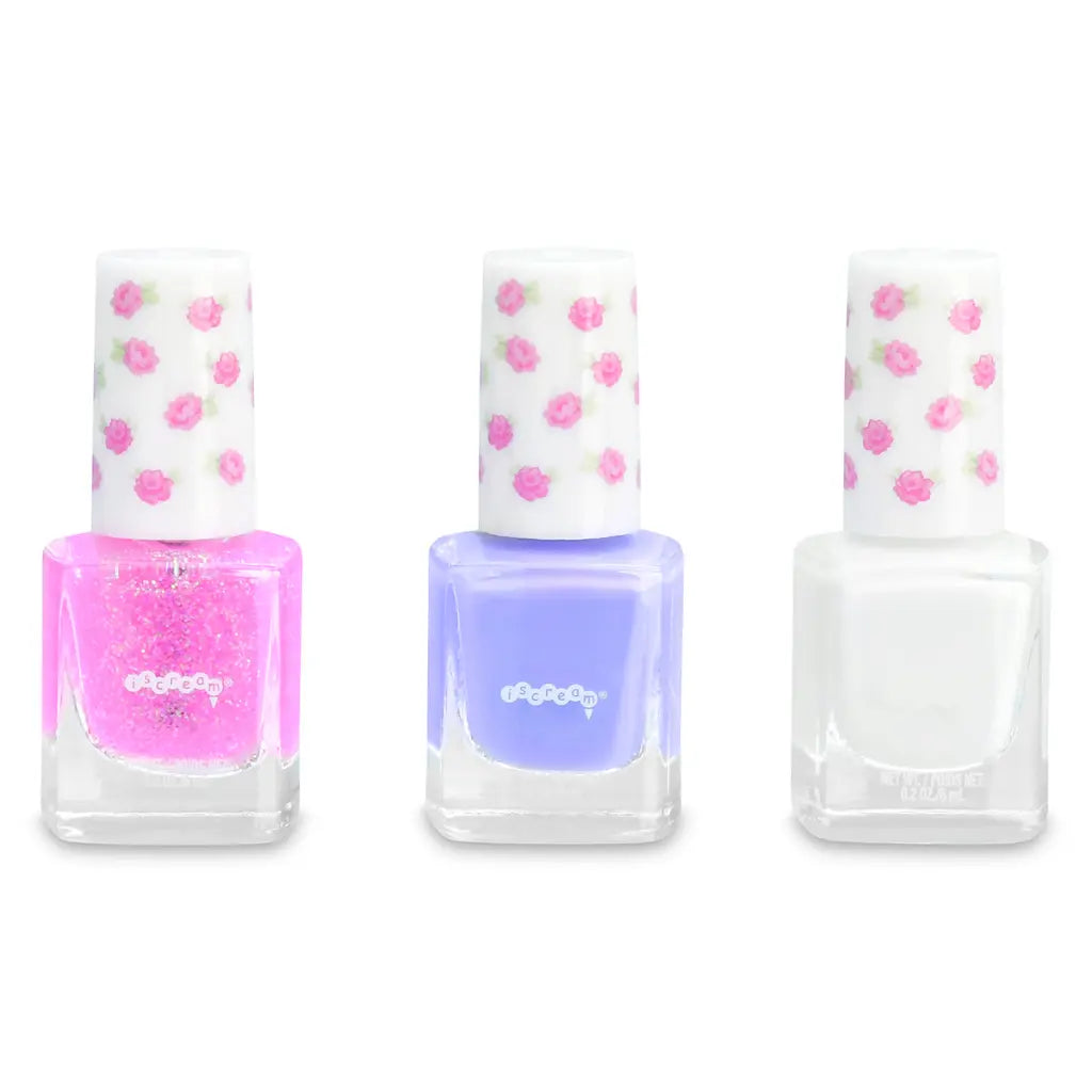 Fancy Floral 3 Piece Nail Polish Set