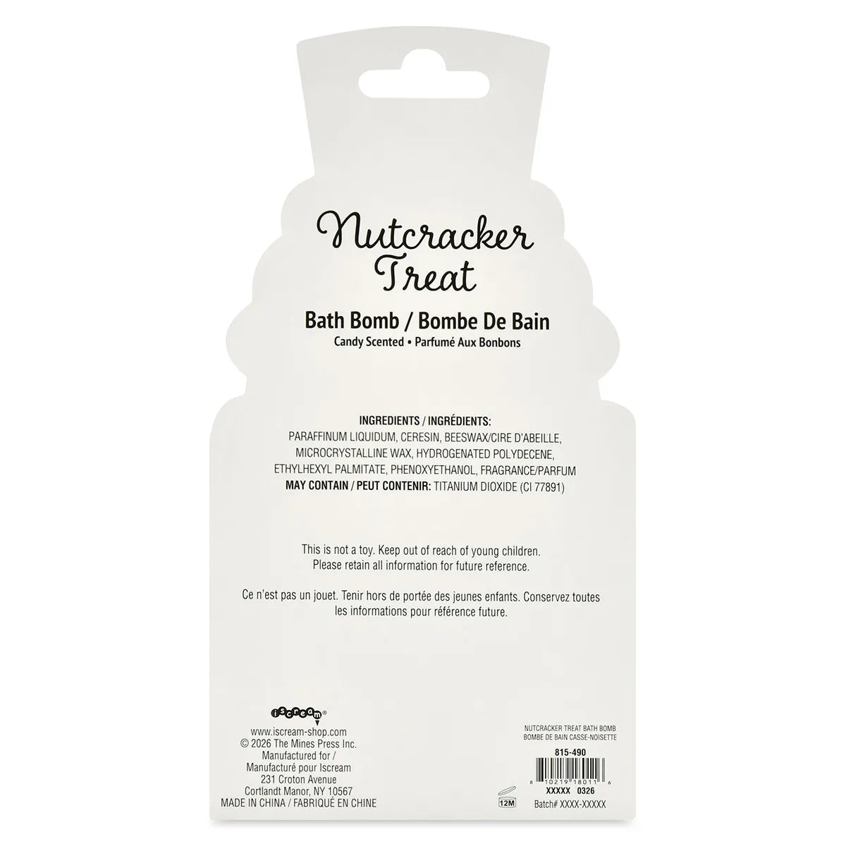 Iscream Kids Nutcracker Treat Bath Bomb