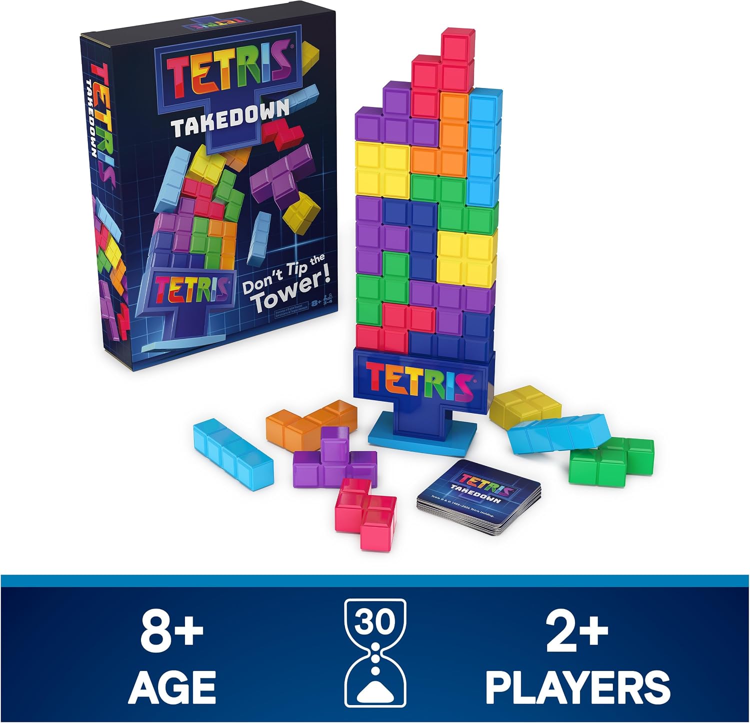 Spin Master Games Tetris Takedown Competitive Block-Balancing Family Game