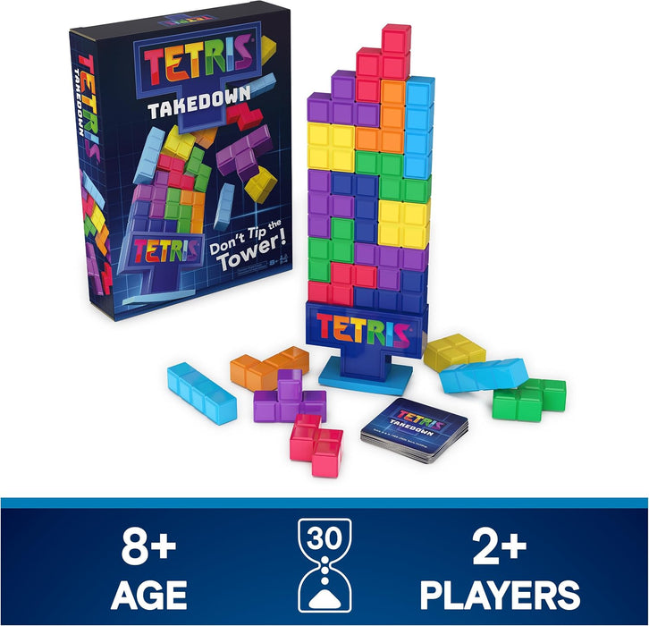Spin Master Games Tetris Takedown Competitive Block-Balancing Family Game