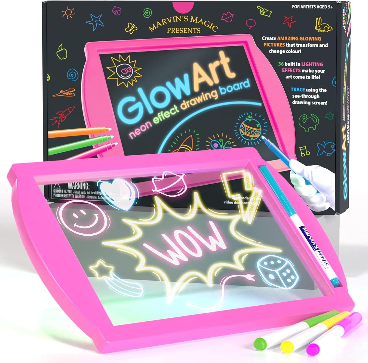 Marvin's Magic Glow Art - LED Doodle Board for Children