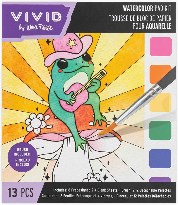Vivid by Brea Reese Watercolor Pad Kit Western DIY Art Activity