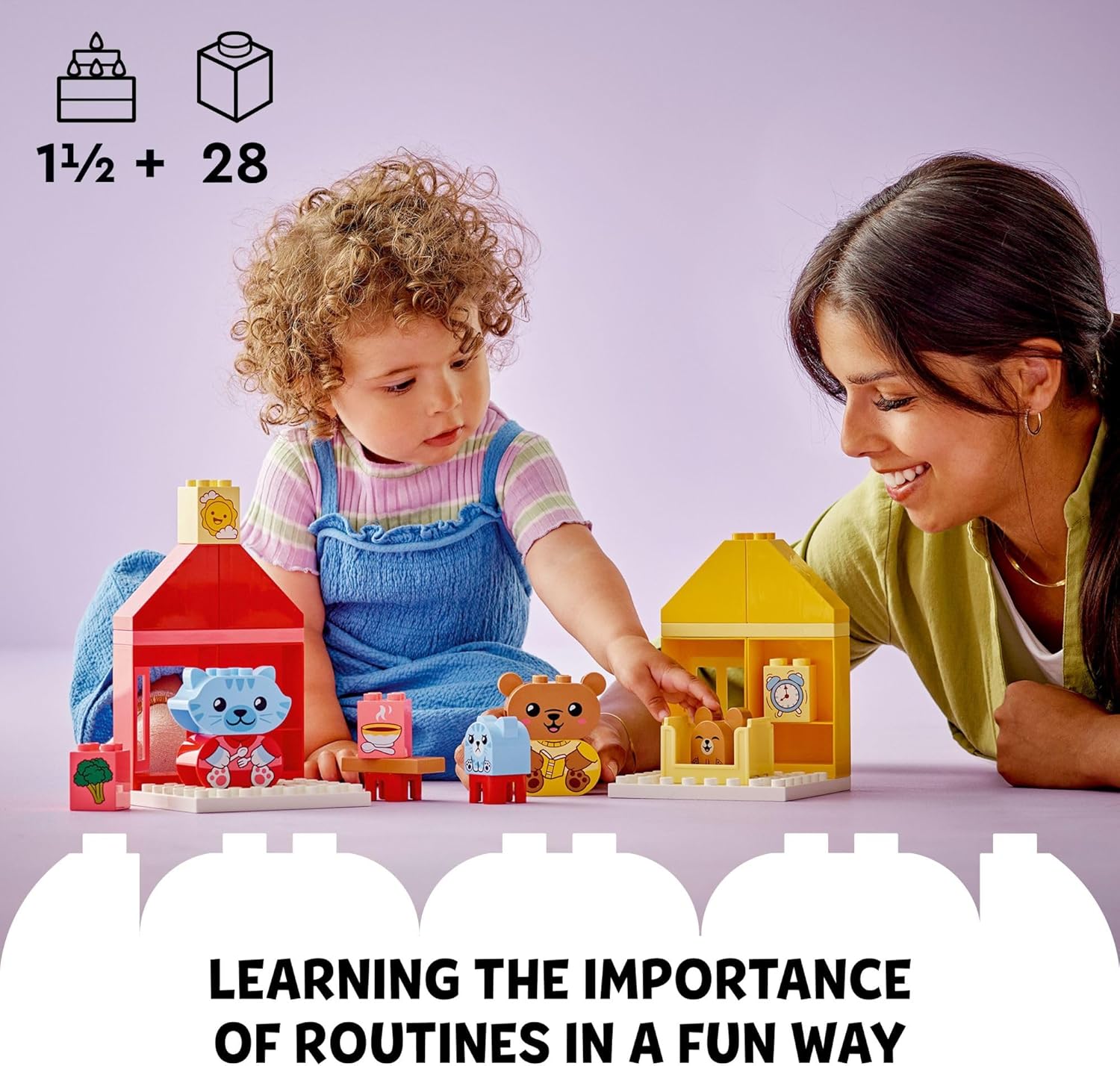 LEGO DUPLO My First Daily Routines: Eating & Bedtime Toy for Social and Emotional Roleplay