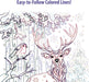 Ravensburger CreArt Night Before Christmas Paint Kit - Festive Santa Sleigh Reindeer Scene