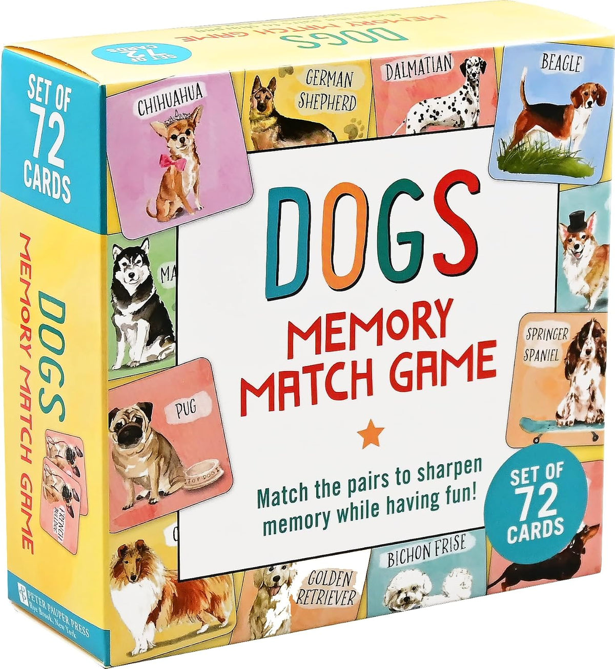 Peter Pauper Press Dogs Memory Match Game