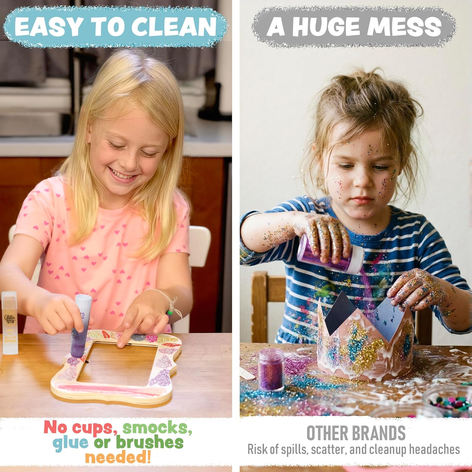 The Pencil Grip Glitter Stix Mess Free 12-Color Set