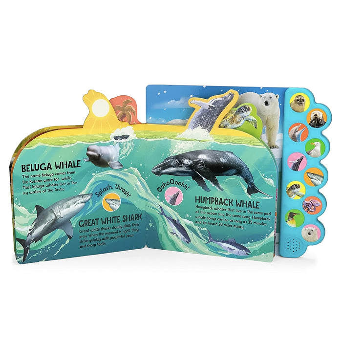 Swim and Splash in the Sea 10-Button Interactive Sound Book