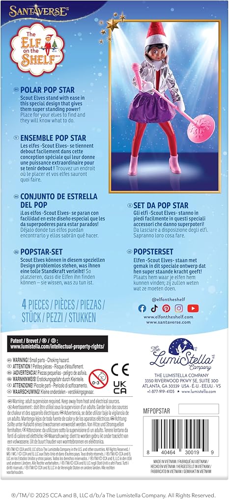 Elf on the Shelf Pop Star Magifreez Costume