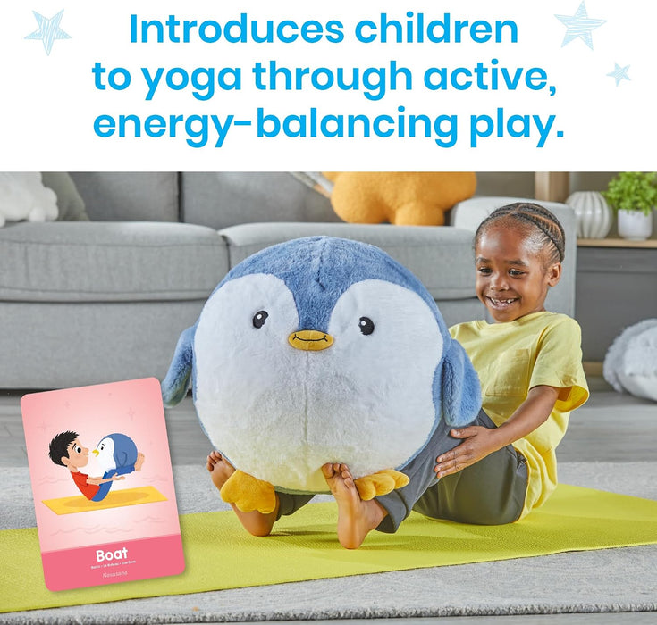 hand2mind Penguin BubblePlush 15in Yoga Ball Toy